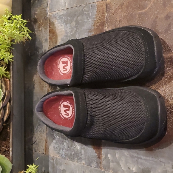 Merrell Womens Black Mocs Mules Slip On Shoes Suede - Picture 8 of 15